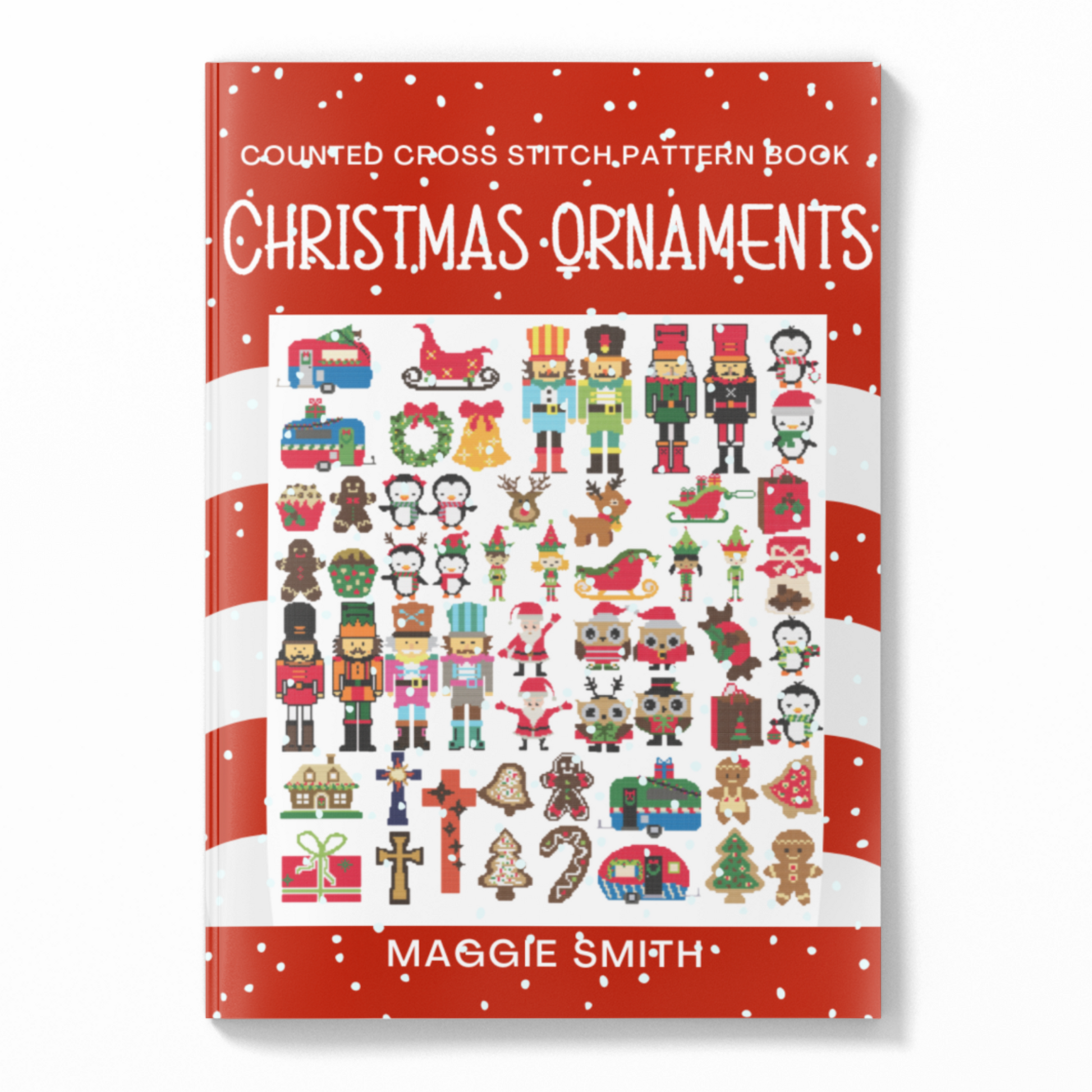 Counted Cross Stitch Christmas Ornament Pattern Chart Book